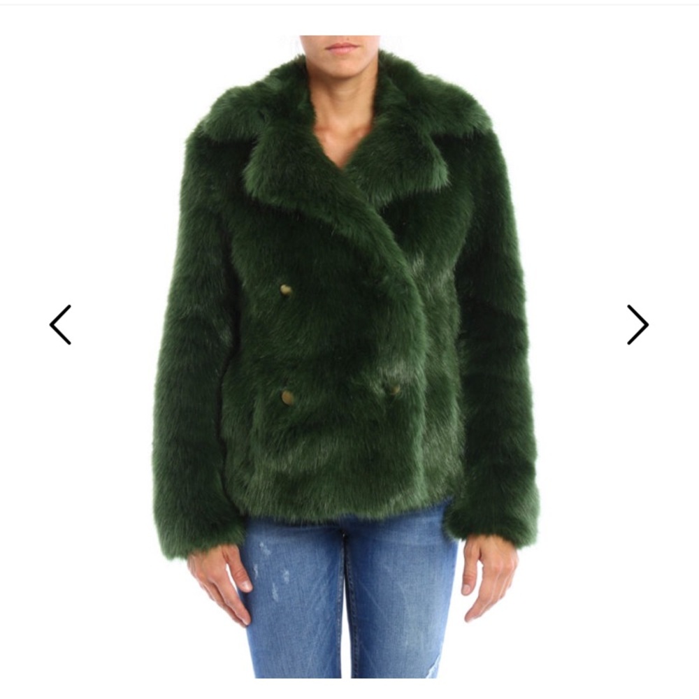 Michael Kors Faux Fur Peacoat
